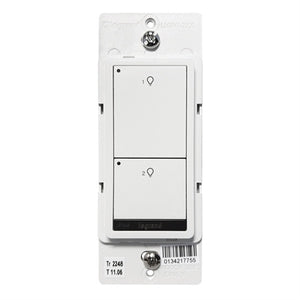 Wattstopper LMSW-220-W 2-Button Standard Wall Switch, White