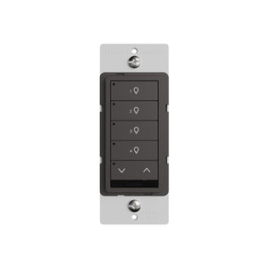 Wattstopper LMSW-241-BR Digital Wall Switch, 4-Button, 1-Rocker Standard Wall Switch, Brown