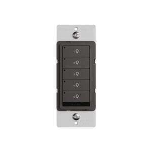 Wattstopper LMSW-250-BR 5-Button Standard Wall Switch, Brown