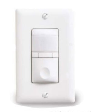 Wattstopper RD-200-LA PIR Dimming Wall Switch Vacancy Sensor, 25-500W Incandescent Light, 180 Degrees up to 600 ft2 Coverage, Light Almond