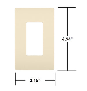 Wattstopper RWP26 Radiant 1-Gang Screwless Wallplate, Brown