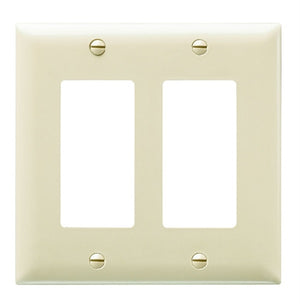 Wattstopper TP262OR Thermoplastic 2-Gang Decorator Wall Plate, Orange