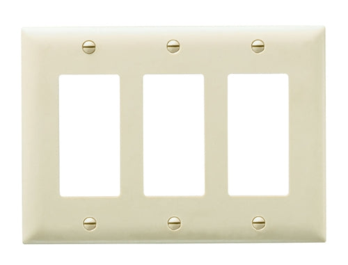Wattstopper TP263RED Thermoplastic 3-Gang Decorator Wall Plate, Red