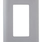 Wattstopper TP26GRYCC15 Thermoplastic 1-Gang Decorator Wall Plate, Gray
