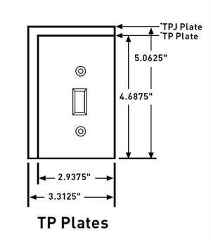Wattstopper TP26WCC100 Thermoplastic 1-Gang Decorator Wall Plate, White