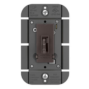 Wattstopper TSD703P 700W Single Pole/ 3-Way Incandescent Tottle Slide Dimmer, Brown