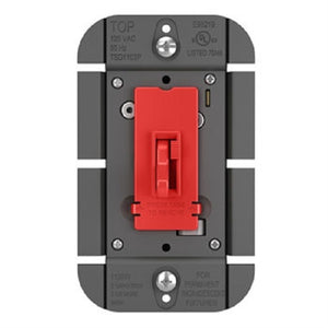 Wattstopper TSDSSL7APRED 250W SSL7A-Compliant LED/ CFL/ Incandescent Single Pole/ 3-Way Toggle Slide Dimmer, Red