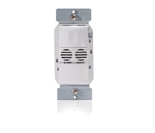 Wattstopper UW-100-I Ultrasonic Wall Switch Occupancy Sensor, 1-Button, 120/277V, Ivory