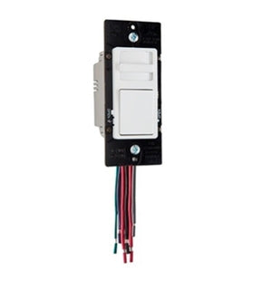 Wattstopper WS4FBL3PW Wide Slide 0-10V Fluorescent/LED Single Pole/3-Way Slide Dimmer, Preset, White