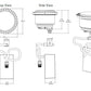 Hydrel RFM94 LED P3 30k MVOLT FL FLC RK90 Flow-Through In-Grade Retrofit for 9" M9400C models