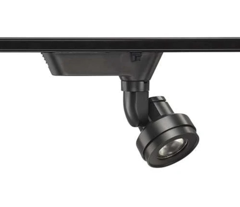 Juno Track Lighting T252L-3K-S-BL Cylindra 18W LED 3000K, Spot Beam Spread, Black Finish