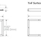 Columbia Lighting CFP14-LSCS 1x4 Edge-Lit Panel, 5500/4100/3400 Switchable Lumens, 3500/4000/5000K Switchable CCT