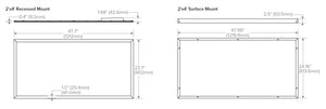 Columbia Lighting CFP24-7540 2'x4' Edge-Lit Flat Panel, 7500 Lumens, 4000K, 120-277V