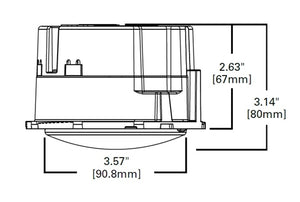 Halo Recessed ML5609VWFLD2W1E 5" and 6" LED Light Module, 650 Lumens, 1800K to 3000K Dim to Warm selectable, 90CRI, Soft focus lens, 120V 5% Dim