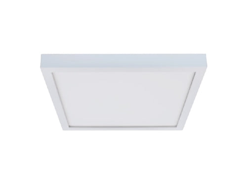 Halo SMD12S209SWHE 12" Square Surface Mount Downlight, 2000 Lumens, 90 CRI, Field Selectable 2700K, 3000K, 3500K, 4000K, or 5000K Color Temperature, 120-277V, Matte White