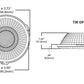Halo Recessed TIR56NFL25 25 degree narrow flood optic