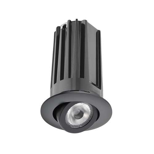 Juno 2" LED 2LEDTRIM G2 ADJ 40K 80CRI FL BL Recessed Lighting 2" LED Gen 2 Round Adjustable 4100K 80 CRI, Flood Beam, Black Finish