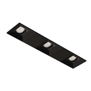 Juno Aculux 2SQ3ABV BD BLFM Recessed Lighting 2" 3 Heads LED Regressed Pinhole Flush Mount Trim, Black Finish