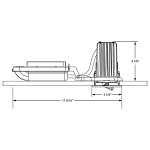 Juno Recessed Lighting 2SQA-930SU-WH 2" LED Square Adjustable 3000K 90CRI, Spot Beam, 120-277V, White Finish
