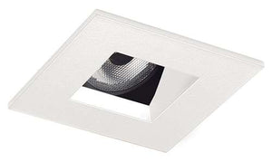 Juno Aculux 2SQA W SF Recessed Lighting 2" LED Square Adjustable Angle Cut Reflector, White Haze Self Flanged Trim
