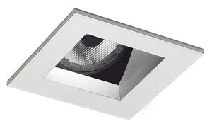 Juno Aculux  2SQA CD FM WET Recessed Lighting 2" LED Square Adjustable Angle Cut Reflector, Lensed, Haze Flush Mount Trim
