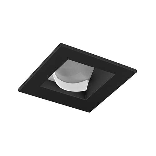 Juno Aculux  2SQWW BD FM Recessed Lighting 2" LED Square Architectural Wall Wash, Black Haze Flush Mount Trim