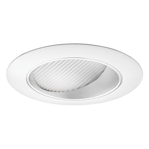 Juno Recessed Lighting 39HZ-WH (39 HZWH) 4" Lensed Wall Wash Trim, Haze Relfector, White Trim Ring