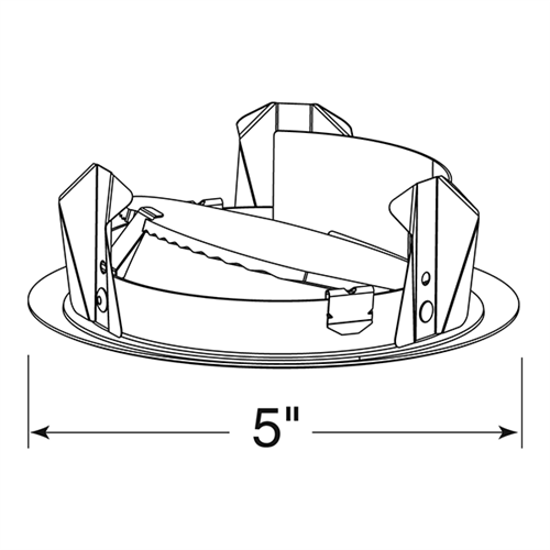 Juno Recessed Lighting 39HZ-WH (39 HZWH) 4" Lensed Wall Wash Trim, Haze Relfector, White Trim Ring
