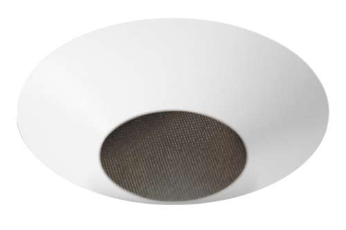 Juno Aculux 3ABV BS WHFM WET Recessed Lighting 3-1/4" Adjustable Regressed Lensed Pinhole Flush Mount, Line Voltage, Low Voltage, LED, Black Alzak Reflector, White Trim