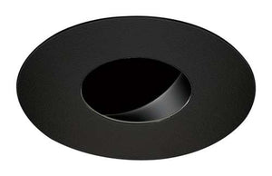 Juno Aculux 3APINLG BS BLFM Recessed Lighting 3-1/4" Line Voltage, Low Voltage, LED Adjustable Flush Mount Pinhole Black Alzak Reflector, Black Trim