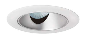 Juno Aculux 3ASLOT CD WHR Recessed Lighting 3-1/4" Line Voltage, Low Voltage, LED Slot Angle Cut , Haze Alzak Reflector, White Trim