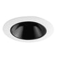 Juno Aculux  3DH BS WHR Recessed Lighting 3-1/4" Hyperbolic LED Downlight, Black Alzak Reflector, White Trim Ring