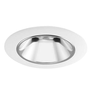 Juno Aculux  3DH CS WHR Recessed Lighting 3-1/4" Hyperbolic LED Downlight, Clear Alzak Reflector, White Trim Ring