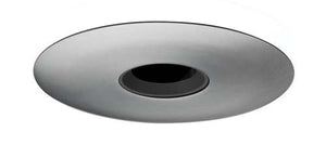 Juno Aculux 3DPIN BS SCR WET Recessed Lighting 3-1/4" Lensed Pinhole Line Voltage, Low Voltage, LED, Black Alzak Reflector, Satin Chrome Trim