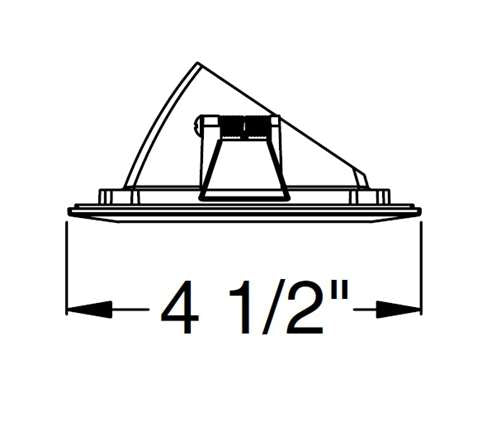 Juno Aculux 3SQA CD SF Recessed Lighting 3-1/4" Line Voltage, Low Voltage, LED Square Angle Cut Reflector Self Flanged Square Downlight, Haze Trim
