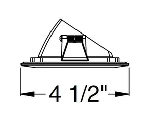 Juno Aculux 3SQA CD SF Recessed Lighting 3-1/4" Line Voltage, Low Voltage, LED Square Angle Cut Reflector Self Flanged Square Downlight, Haze Trim