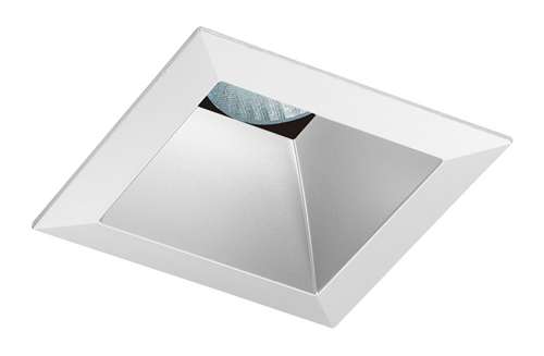 Juno Aculux 3SQD CD SF Recessed Lighting 3-1/4" Line Voltage, Low Voltage, LED Square Downlight Reflector, Haze Self Flanged Trim