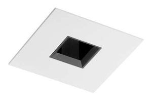 Juno Aculux 3SQD CD FM WET Recessed Lighting 3-1/4" Line Voltage, Low Voltage, LED Square Downlight Lensed Reflector Flush Mount, Haze Trim