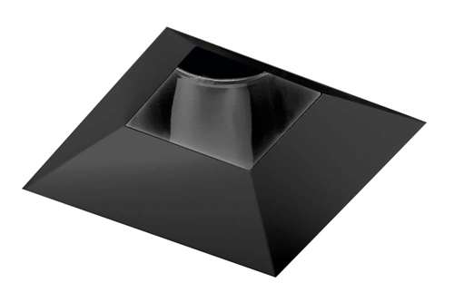 Juno Aculux 3SQD W SF WET Recessed Lighting 3-1/4" Line Voltage, Low Voltage, LED Square Downlight Lensed Reflector Self Flanged, White Trim