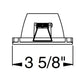 Juno Aculux 3SQD WTD FM WET Recessed Lighting 3-1/4" Line Voltage, Low Voltage, LED Square Downlight Lensed Reflector Flush Mount, Wheat Haze Trim