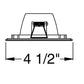 Juno Aculux 3SQD WTD SF WET Recessed Lighting 3-1/4" Line Voltage, Low Voltage, LED Square Downlight Lensed Reflector Self Flanged, Wheat Haze Trim
