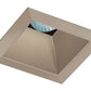 Juno Aculux 3SQDBV BS WHFM Recessed Lighting 3-1/4" Line Voltage, Low Voltage, LED Square Downlight Regressed, 1-1/4" Pinhole Black Alzak Reflector, Flush Mount White Trim