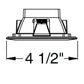 Juno Aculux 3SQDPIN BS BLFM Recessed Lighting 3-1/4" Line Voltage, Low Voltage, LED Square Downlight, 1-1/4" Pinhole Black Alzak Reflector, Flush Mount Black Trim