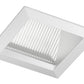Juno Aculux 3SQWW CD FM Recessed Lighting 3-1/4" Line Voltage, Low Voltage, LED Lensed Wall Wash Reflector Square Downlight, Haze Flush Mount Trim