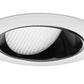Juno Aculux 3WW BS WHR Recessed Lighting 3-1/4" Line Voltage, Low Voltage, LED Downlight Lensed Wall Wash, Black Alzak Reflector, White Trim