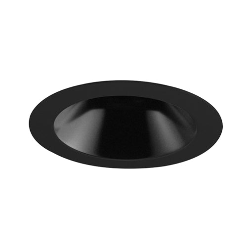 Juno Aculux Recessed Lighting 4017NB-SF 3-1/4" Hyperbolic LED Downlight, Self Flanged Reflector, Black Alzak Finish