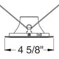Juno Aculux Recessed Lighting 4017NB-SF 3-1/4" Hyperbolic LED Downlight, Self Flanged Reflector, Black Alzak Finish