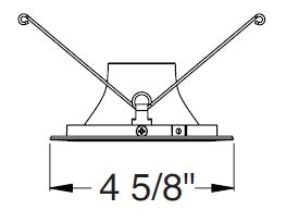 Juno Aculux Recessed Lighting 4017NC-SF 3-1/4" Hyperbolic LED Downlight, Self Flanged Reflector, Clear Alzak Finish