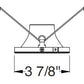 Juno Aculux Recessed Lighting 4017NW-FM 3-1/4" Hyperbolic LED Downlight, Flush Mount Reflector, White Alzak Finish