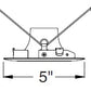 Juno Aculux Recessed Lighting 4017NWHZ-WH 3-1/4" Hyperbolic LED Downlight, Wheat Haze Alzak Reflector, White Trim Ring
